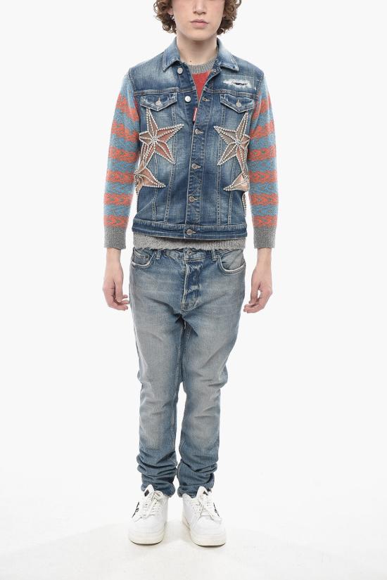  디스퀘어드2 데님 자켓 S71FB0472 S30342 470 Blue - DSQUARED2
