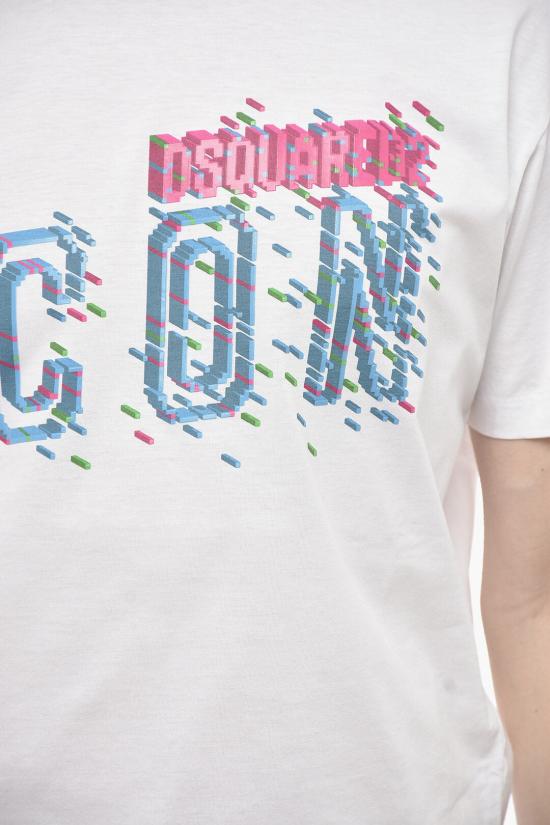  디스퀘어드2 반팔 티셔츠 S79GC0078 S23009 100 White - DSQUARED2