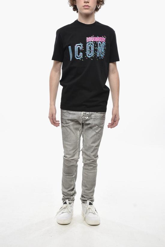  디스퀘어드2 반팔 티셔츠 S79GC0078 S23009 900 Black - DSQUARED2