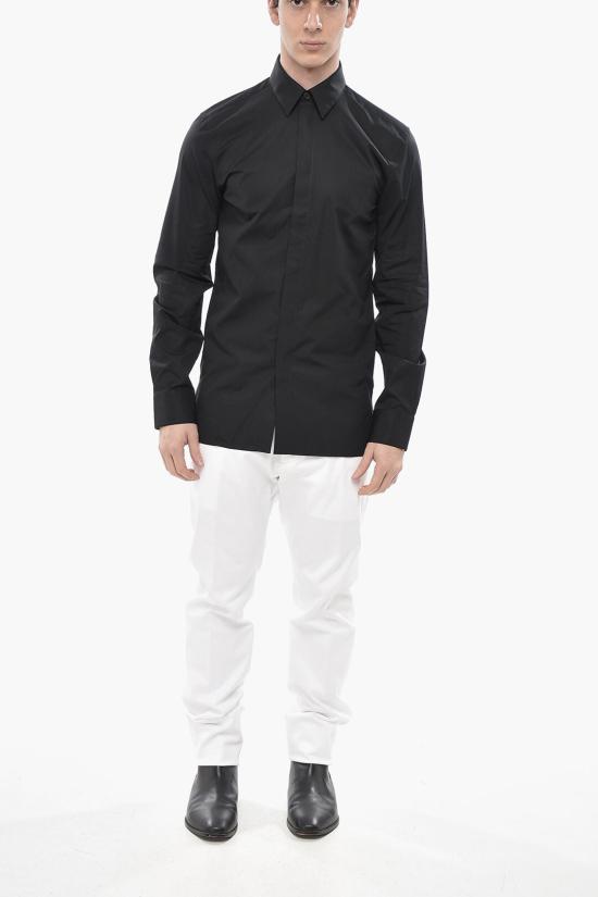  지방시 긴팔 셔츠 BM60PQ14M6 001 Black - GIVENCHY
