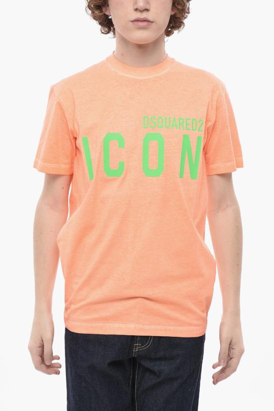  디스퀘어드2 반팔 티셔츠 S79GC0090 S22427 914 Orange