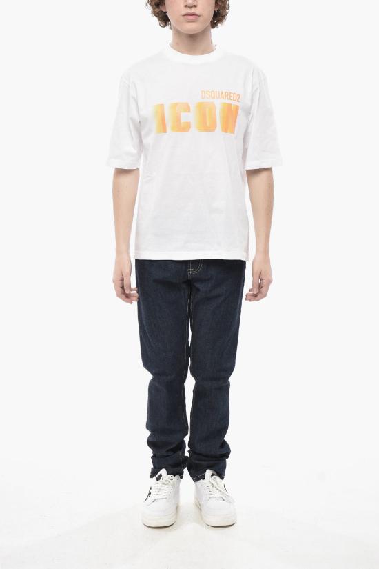  디스퀘어드2 반팔 티셔츠 S79GC0081 S23009 969X White - DSQUARED2