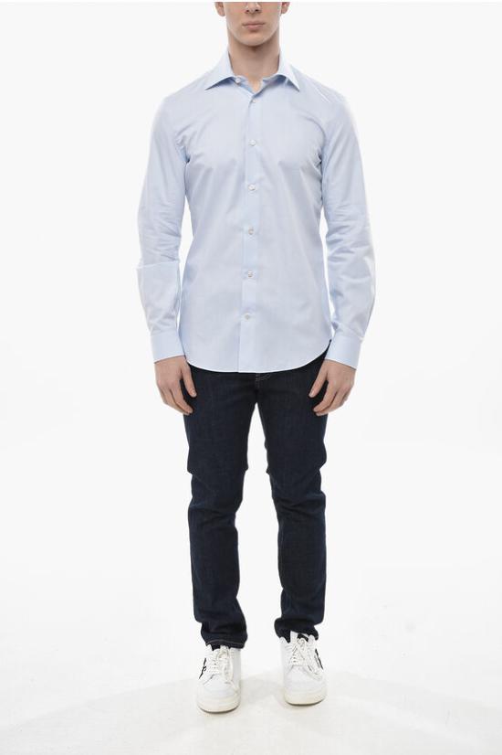  빈센조 디 루기에로 긴팔 셔츠 105 CL041 3 AZZUR Light blue - VINCENZO DI RUGGIERO