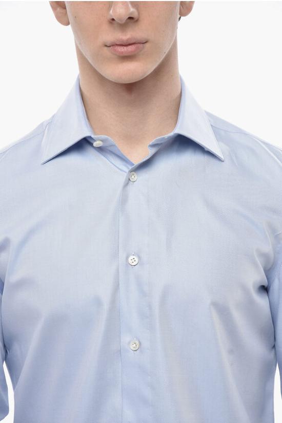  빈센조 디 루기에로 긴팔 셔츠 105 CL041 6 AZZU2 Blue - VINCENZO DI RUGGIERO