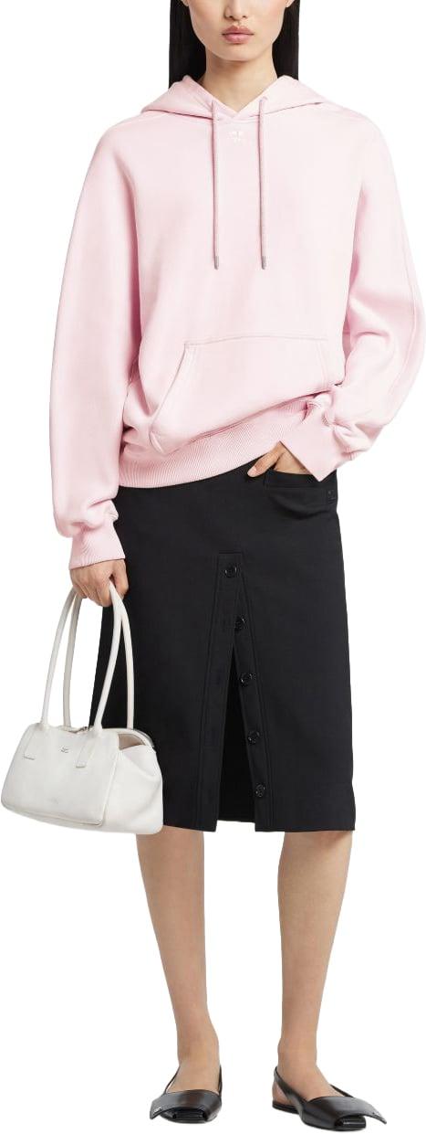 26SS 쿠레쥬 후드 티셔츠 126JHO049JS02665022 PINK - COURREGES