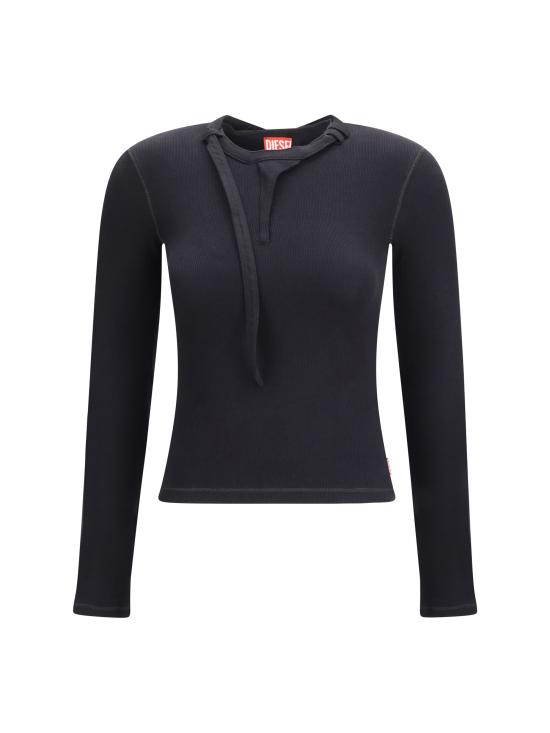 26SS 디젤 반팔 티셔츠 A236440JEAI 9XX BLACK