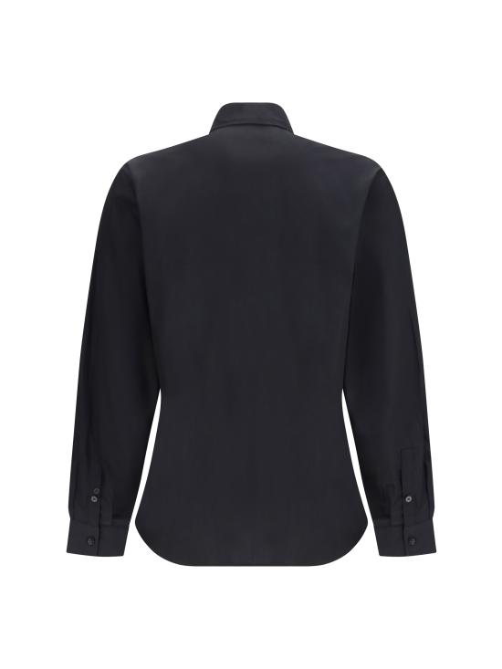 26SS 베르사체 긴팔 셔츠 80GALCS0CNY17 G89 BLACK - VERSACE