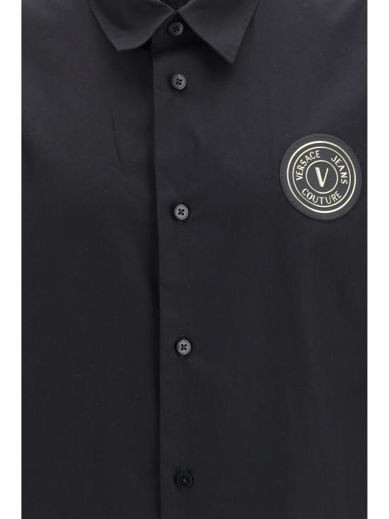 26SS 베르사체 긴팔 셔츠 80GALCS0CNY17 G89 BLACK - VERSACE