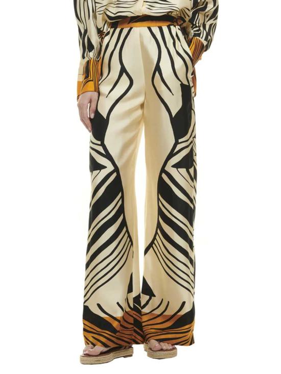 26SS 라쿠엘 디니즈 스트레이트 팬츠 9L00003 00703 IVORY BLACK TANGERINE - RAQUEL DINIZ