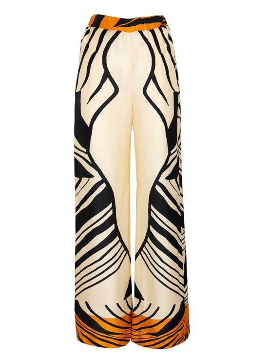 26SS 라쿠엘 디니즈 스트레이트 팬츠 9L00003 00703 IVORY BLACK TANGERINE