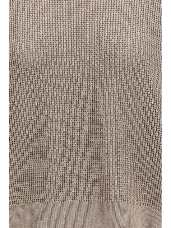 26SS 브루넬로 쿠치넬리 스파클링 텍스처 니트 MST263300 CCJ17 GOLD - BRUNELLO CUCINELLI