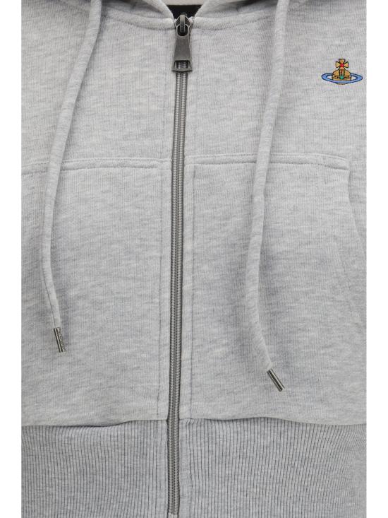 26SS 비비안웨스트우드 후드 티셔츠 1I01001CJ00AS O102 GREY - VIVIENNE WESTWOOD