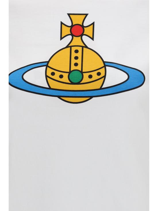 26SS 비비안웨스트우드 반팔 티셔츠 3G01004TJ001M A401 WHITE - VIVIENNE WESTWOOD