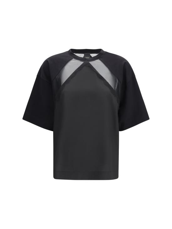 26SS 핑코 반팔 티셔츠 106292A335 Z99 BLACK