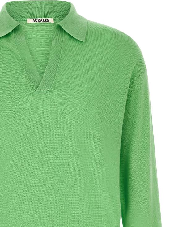 26SS 오라리 폴로 티셔츠 A26SP02SCMINTGREEN Green - AURALEE