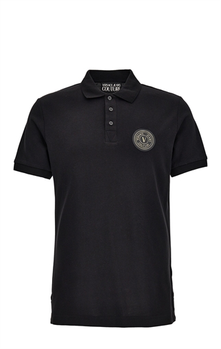 26SS 베르사체 폴로 티셔츠 80GAGT19 CJ01TG89 Black