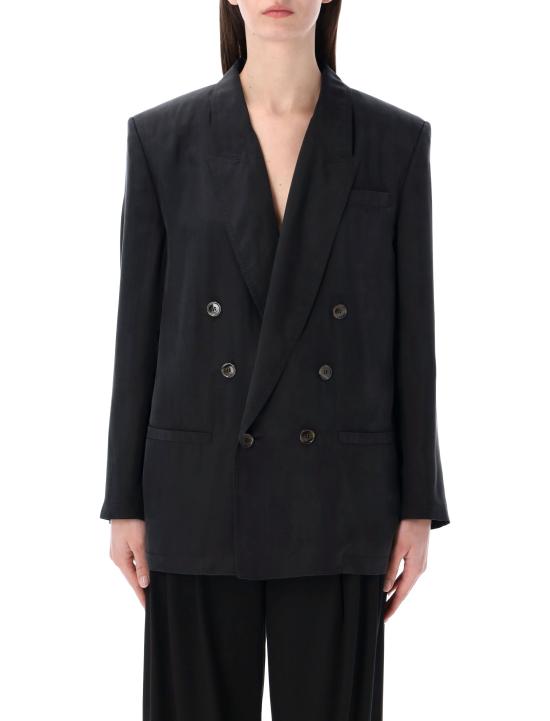 26SS 생로랑 수트 자켓 851026Y6J78 1000 Nero