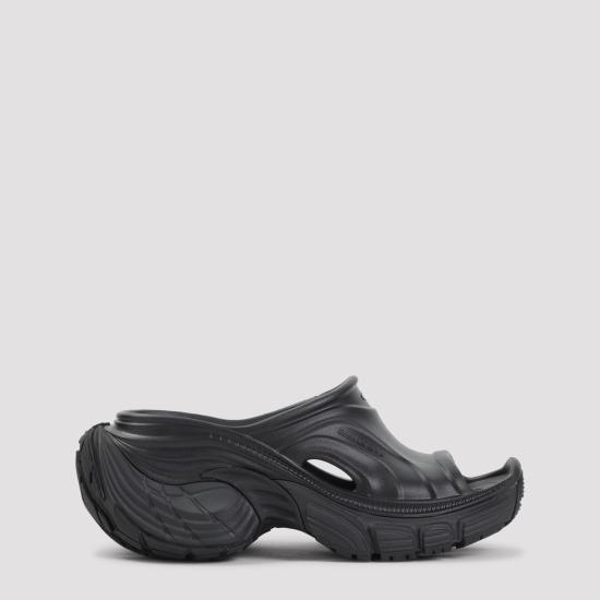 26SS 발렌시아가 뮬/슬리퍼 845068 W6XLM 1000 BLACK