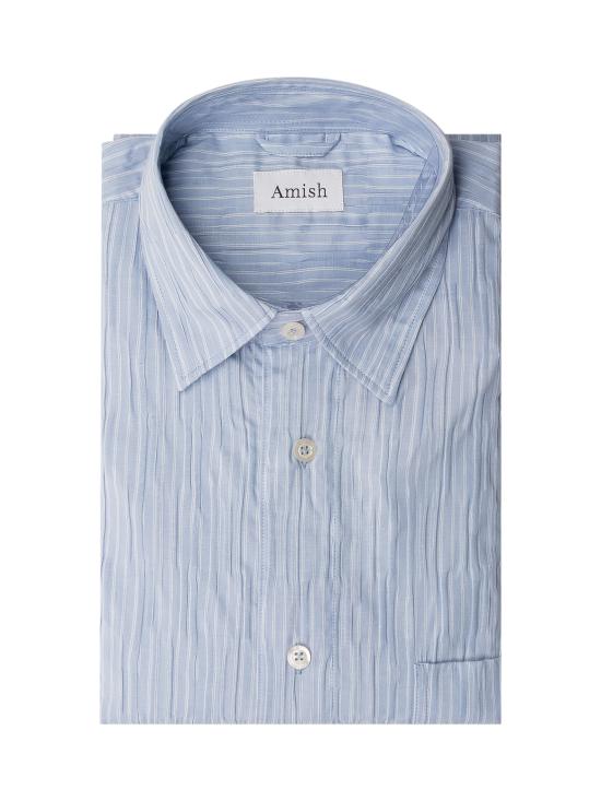 26SS 아미시 긴팔 셔츠 AMU108CQ74XXXX C0617 SKY WHITE