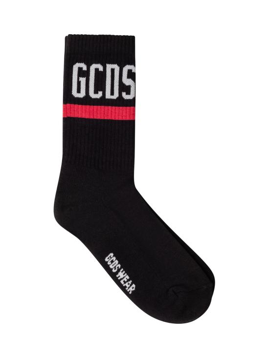 26SS 지씨디에스 양말 Z0ULQQ316J122 999A BLACK WHITE