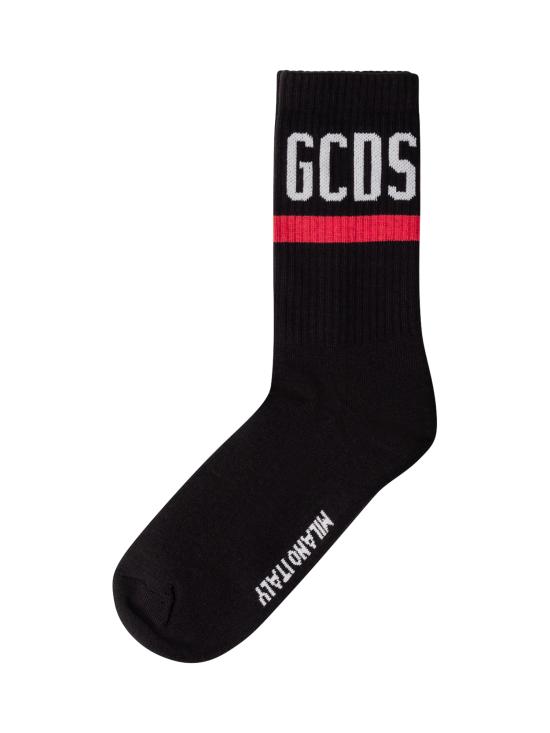 26SS 지씨디에스 양말 Z0ULQQ316J122 999A BLACK WHITE - GCDS