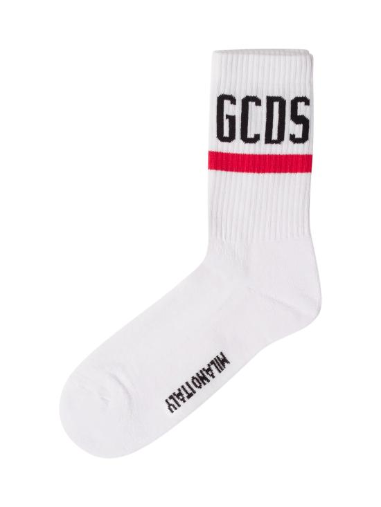 26SS 지씨디에스 양말 Z0ULQQ316J122 100B OPTIC WHITE BLACK - GCDS