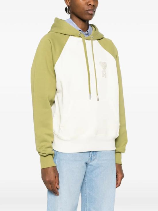 26SS 아미 파리스 아미 드 쾨흐 후드티 USW782 747A041 White - AMI