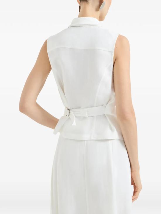 26SS 브루넬로 쿠치넬리 베스트 MH126EG906C600 White - BRUNELLO CUCINELLI