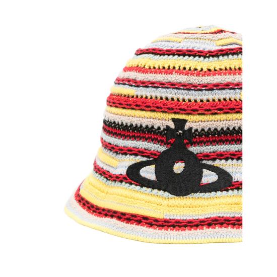 26SS 비비안웨스트우드 모자 8102002X K007G O401 YELLOW RED - VIVIENNE WESTWOOD