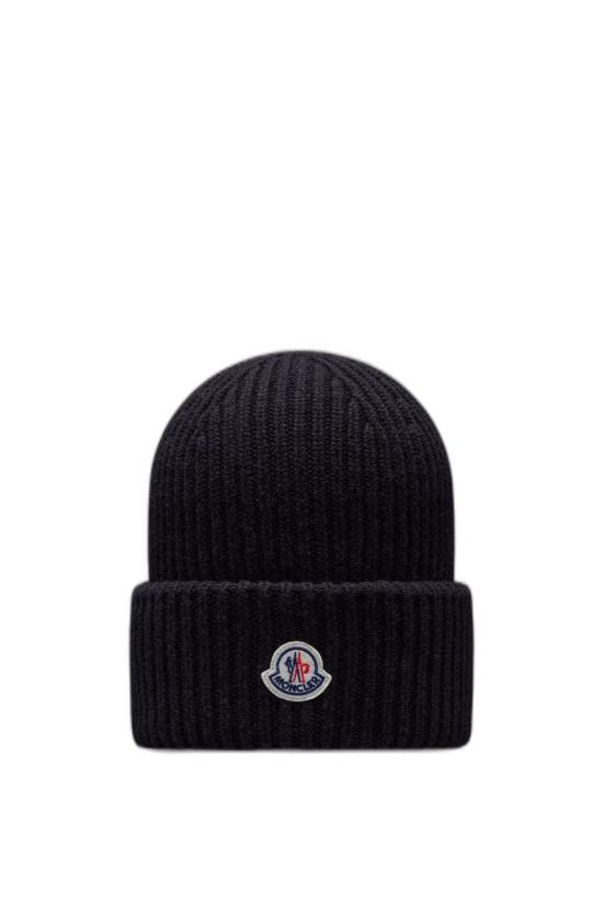 25FW 몽클레어 울 캐시미어 비니 K20913B00075M1127 999 BLACK