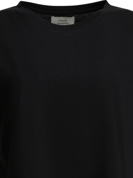 26SS 루루 드 세종 반팔 티셔츠 BASILUZZO LDSBLACK Black - LOULOU DE SAISON