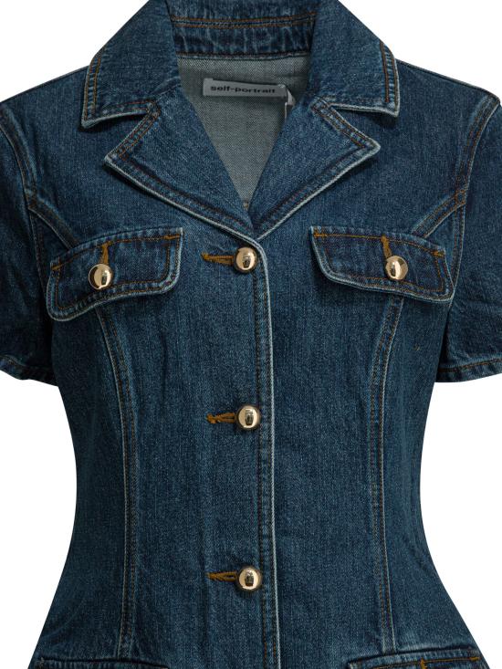 25FW 셀프 포트레이트 데님 원피스 AW25 807SB BLBLUE Blue - SELF PORTRAIT