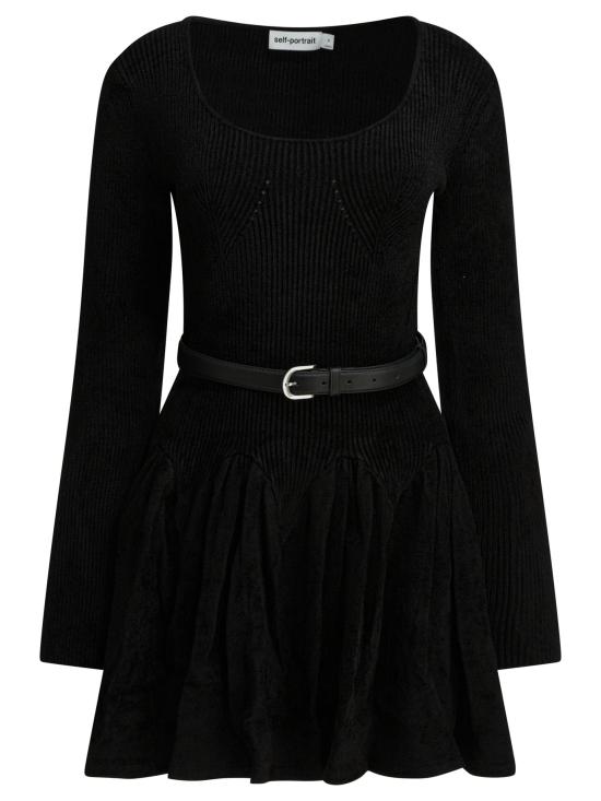 25FW 셀프 포트레이트 숏 원피스 AW25 029S BBLACK Black