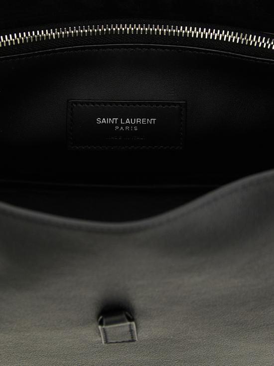 26SS 생로랑 LE 5 A 7 서플 스몰 그레인드 레더백 713938AACQG1000 Black - SAINT LAURENT