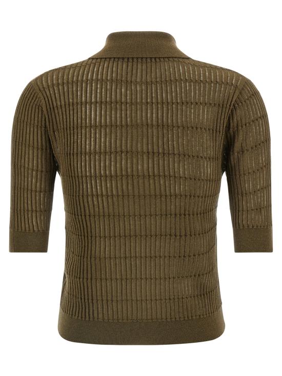 26SS 막스마라 스튜디오 폴로 티셔츠 2616361051600007 Green - MAX MARA STUDIO