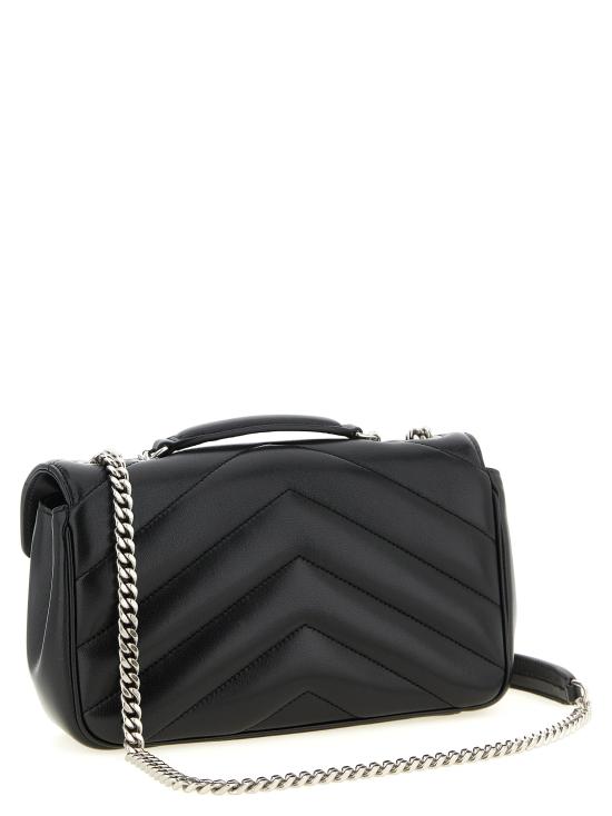 26SS 생로랑 루루 스몰 마테라쎄 램스킨 숄더백 801437AAE4Y1000 Black - SAINT LAURENT