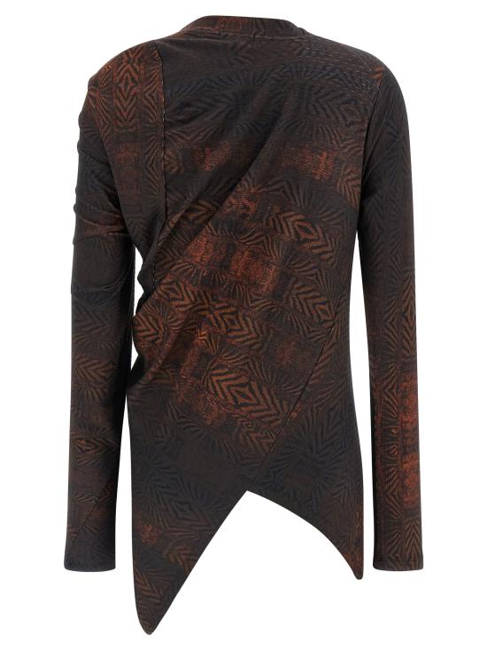 26SS 키코 코스타디노브 긴팔 티셔츠 KKWSS26TP0286 Brown - KIKO KOSTADINOV