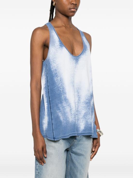 26SS 디젤 긴팔 티셔츠 A23667 0LECF01 Clear Blue - DIESEL