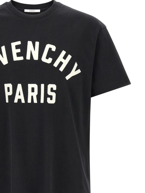 26SS 지방시 맥시 로고 코튼 티셔츠 BM71NK3YRS004 White Black - GIVENCHY