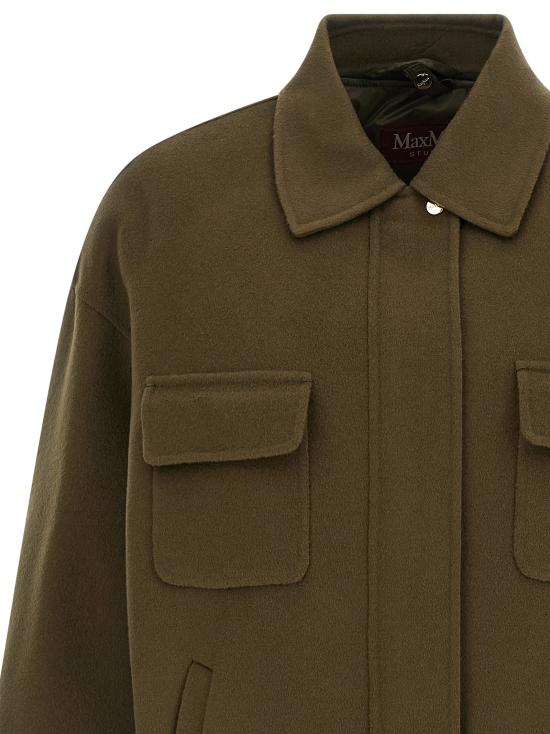 26SS 막스마라 스튜디오 트렌치 코트 2616031011600010 Green - MAX MARA STUDIO