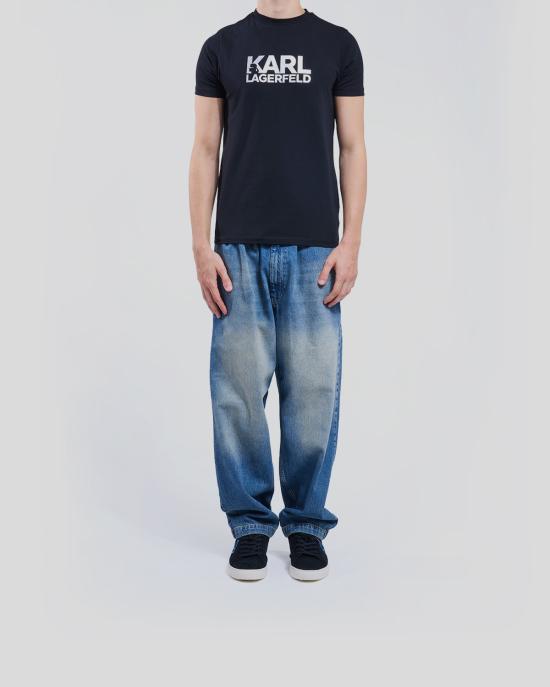 26SS 칼라거펠트 반팔 티셔츠 755087 554235 910 NERO ARGENTO - KARL LAGERFELD