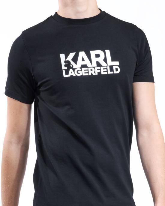 26SS 칼라거펠트 반팔 티셔츠 755087 554235 910 NERO ARGENTO - KARL LAGERFELD
