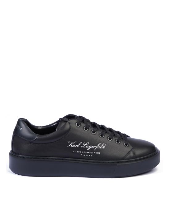 26FW 칼라거펠트 스니커즈 KL52223 00X black leather mono NERO