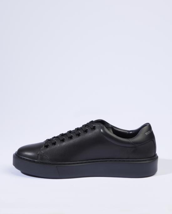 26FW 칼라거펠트 스니커즈 KL52223 00X black leather mono NERO - KARL LAGERFELD