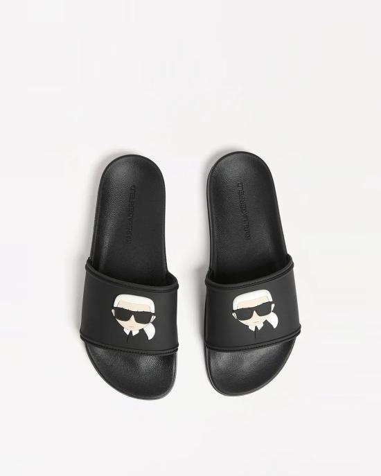 26SS 칼라거펠트 뮬/슬리퍼 KL70005A V00 Black Rubber NERO - KARL LAGERFELD
