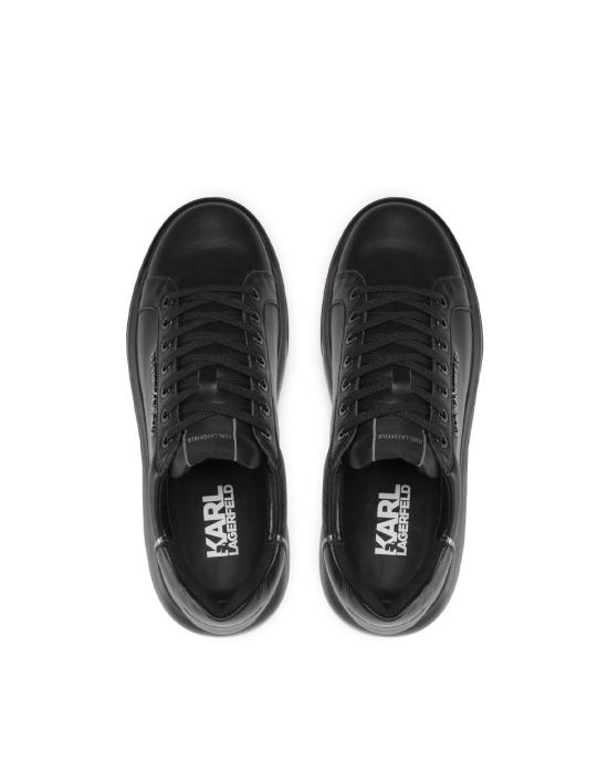 26FW 칼라거펠트 스니커즈 KL52625 00X Black Leather Mono NERO - KARL LAGERFELD