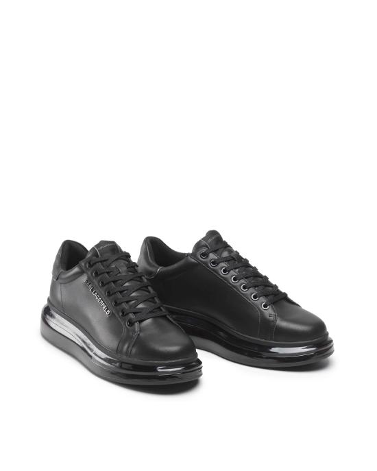 26FW 칼라거펠트 스니커즈 KL52625 00X Black Leather Mono NERO - KARL LAGERFELD