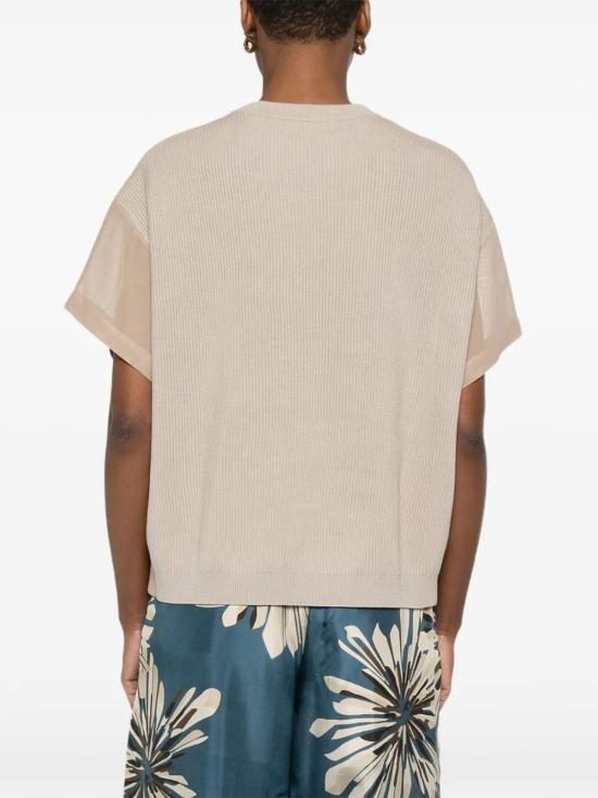 26SS 브루넬로 쿠치넬리 긴팔 티셔츠 M19259500C9643 Beige - BRUNELLO CUCINELLI