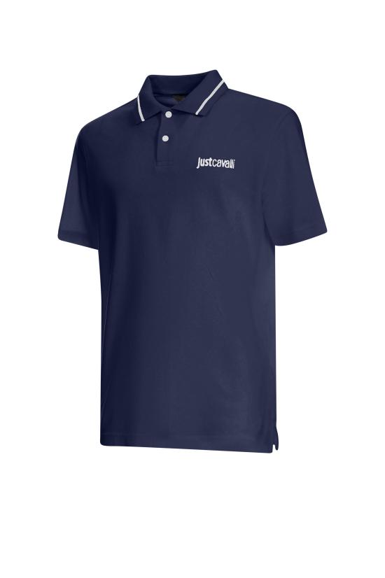 26SS 저스트까발리 폴로 티셔츠 80OAGT12 CJ506204 Blue - JUST CAVALLI