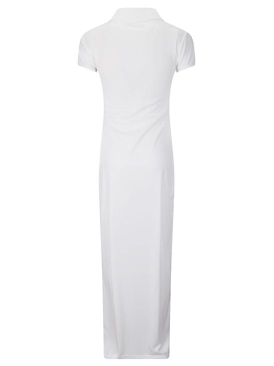 26SS 쿠레쥬 스포츠 폴로 롱 드레스 126JRO807JS0195 0098 HERITAGE WHITE BLACK - COURREGES